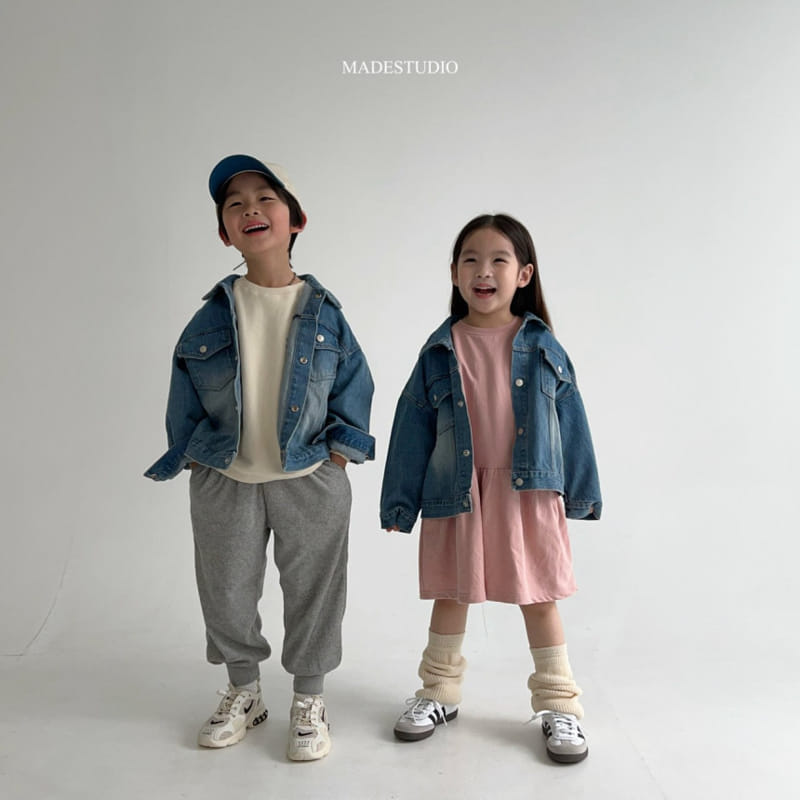 Made Studio - Korean Children Fashion - #childrensboutique - Washing Jeans Jacket - 11