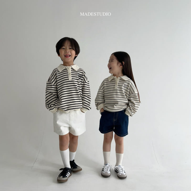 Made Studio - Korean Children Fashion - #childrensboutique - ST Collar Tee - 4