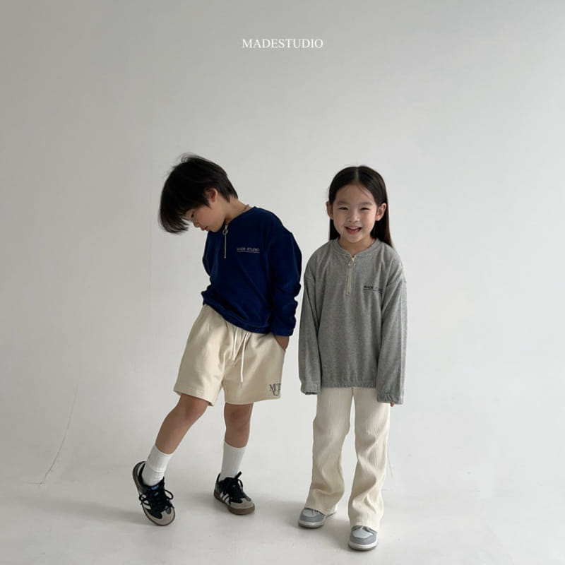 Made Studio - Korean Children Fashion - #kidzfashiontrend - Terry Zipper Tee - 10