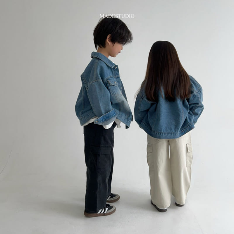 Made Studio - Korean Children Fashion - #stylishchildhood - Washing Jeans Jacket - 9