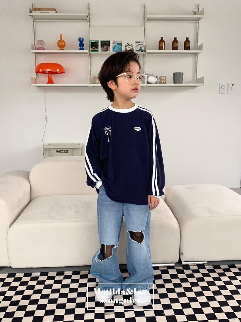 Matilda & Lee - Korean Children Fashion - #Kfashion4kids - Matilda Vintage Denim Pants - 3