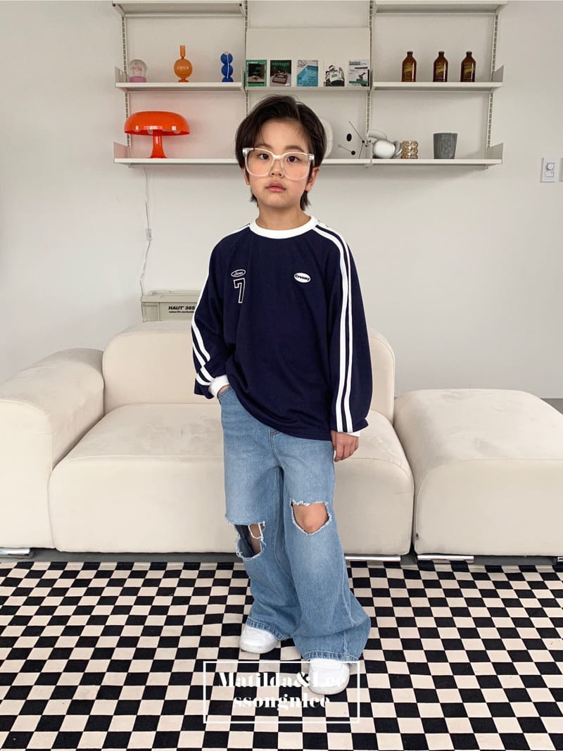 Matilda & Lee - Korean Children Fashion - #magicofchildhood - Matilda Vintage Denim Pants - 5