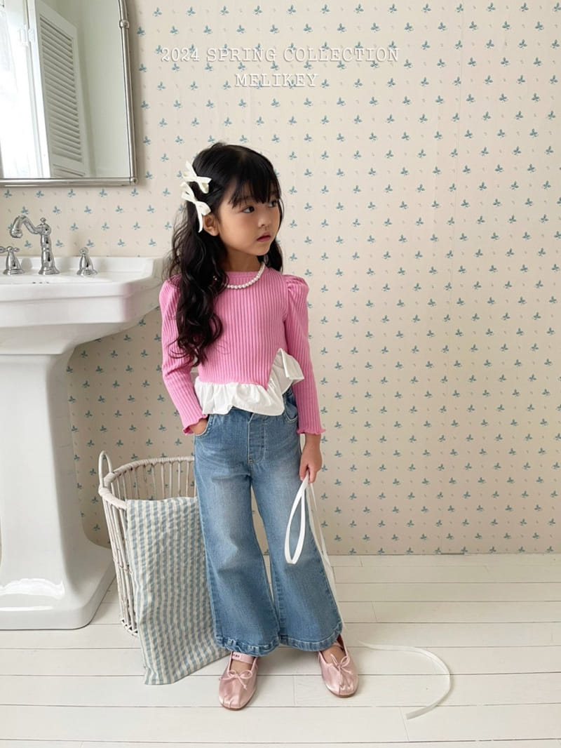 Melikey - Korean Children Fashion - #Kfashion4kids - Diagonal Feill Tee - 3