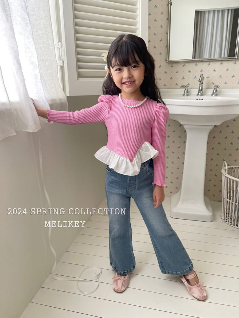 Melikey - Korean Children Fashion - #toddlerclothing - Diagonal Feill Tee - 9