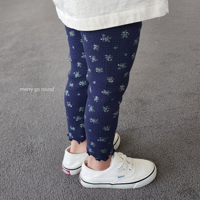 Merry Go Round - Korean Children Fashion - #minifashionista - Prim Waffle Leggings - 2