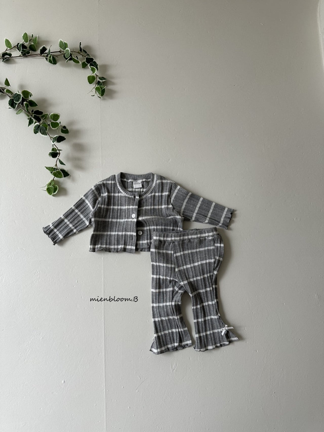 Mienbloom B - Korean Baby Fashion - #babyoutfit - Bebe Roa Rib Cardigan  - 7