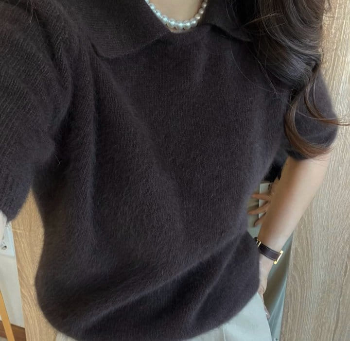 Moani - Korean Women Fashion - #momslook - Hygge Collar Raccoon Knit Top - 2