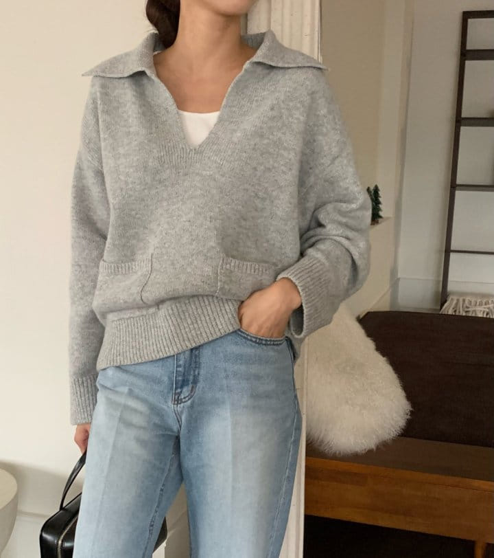 Moani - Korean Women Fashion - #momslook - Kaite Coallar Pocket Knit