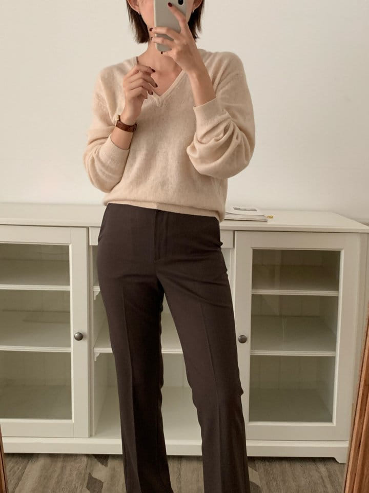 Moani - Korean Women Fashion - #momslook - Kelly Semi Flared Slacks - 3