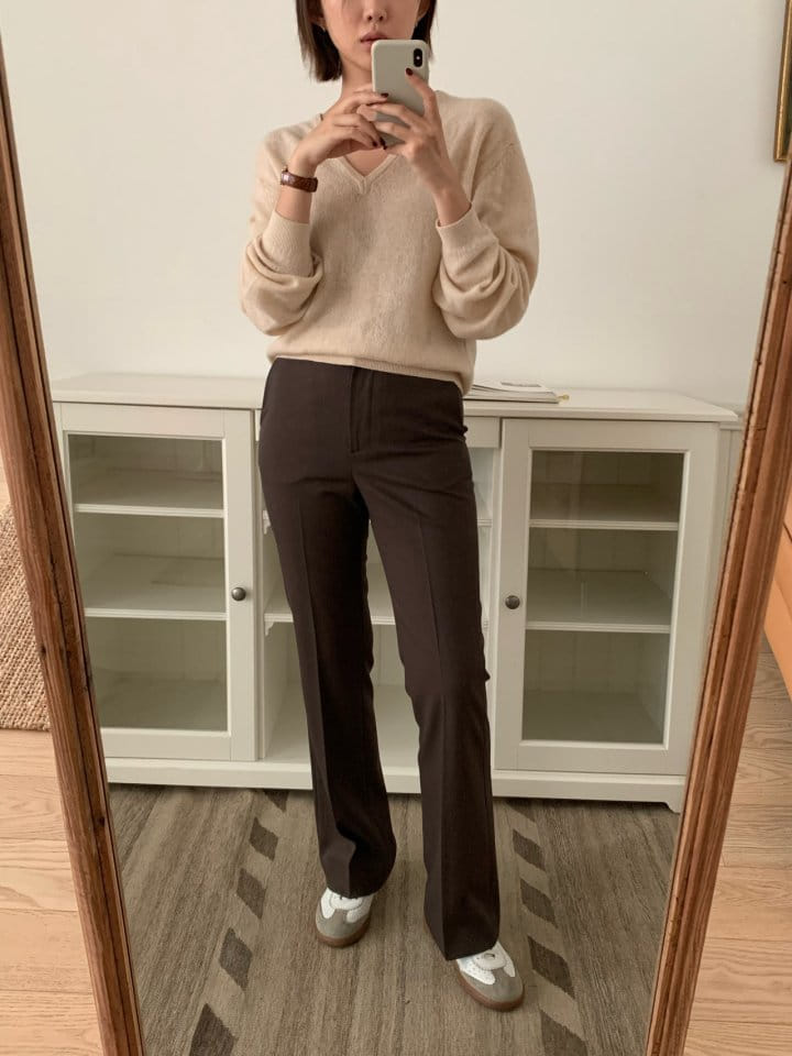 Moani - Korean Women Fashion - #momslook - Kelly Semi Flared Slacks - 7