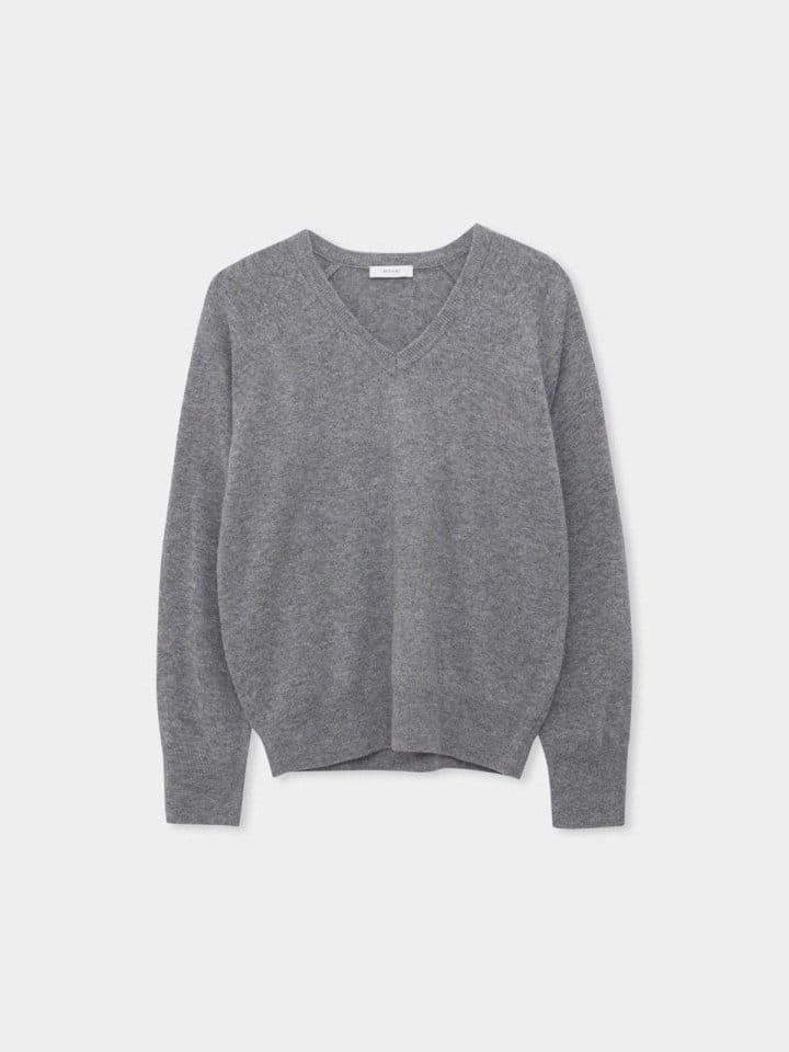 Moani - Korean Women Fashion - #romanticstyle - V Neck Wool Cashmere Knit - 11