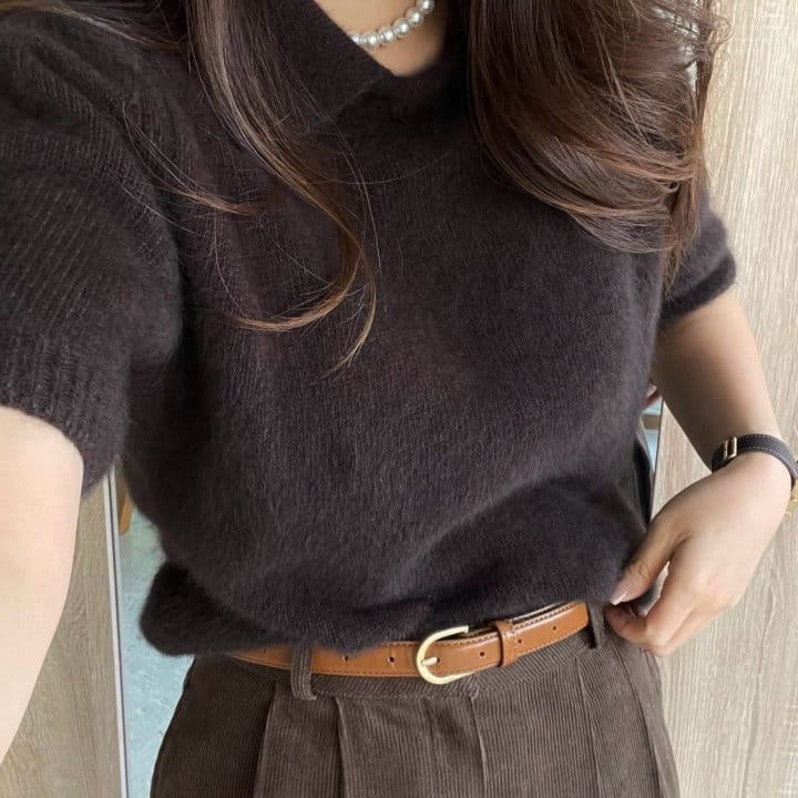 Moani - Korean Women Fashion - #womensfashion - Hygge Collar Raccoon Knit Top