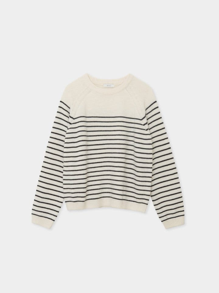 Moani - Korean Women Fashion - #womensfashion - Beaute Stripe Knit Tee - 6