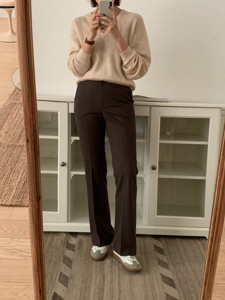 Moani - Korean Women Fashion - #momslook - Kelly Semi Flared Slacks - 4