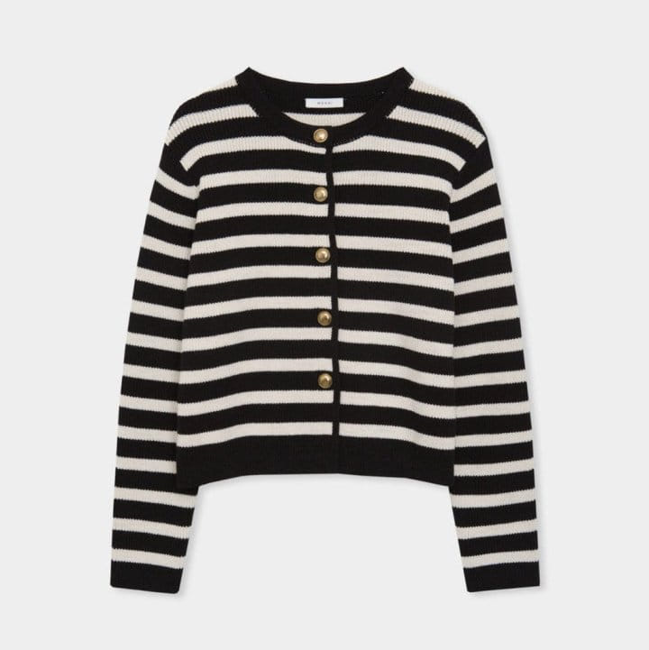 Moani - Korean Women Fashion - #womensfashion - French Stripe Knit Cardigan - 10