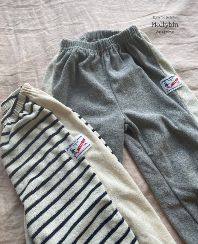 Mollybin - Korean Children Fashion - #childofig - Label Jogger Pants