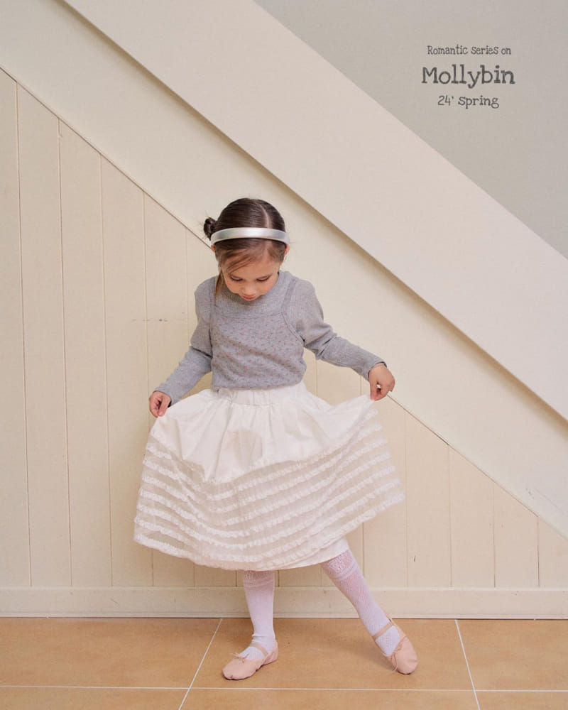 Mollybin - Korean Children Fashion - #childrensboutique - Bbe Frill Skirt With Mom - 9