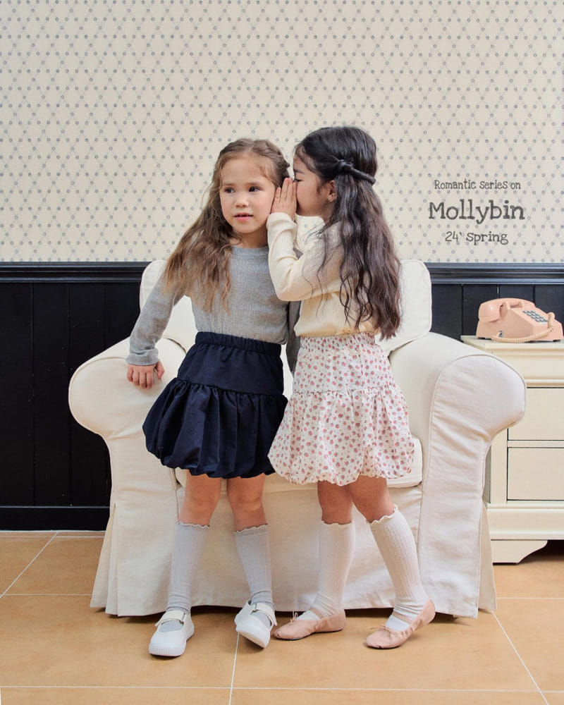 Mollybin - Korean Children Fashion - #fashionkids - Bubble Mini Skirt - 3