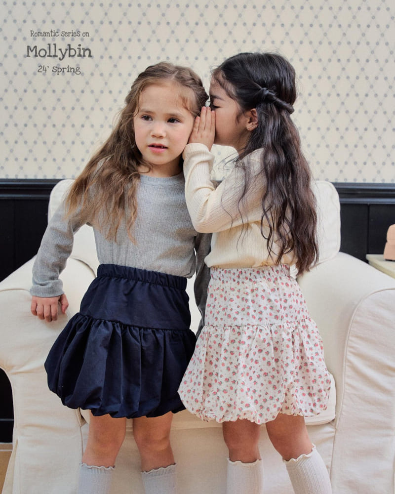 Mollybin - Korean Children Fashion - #fashionkids - Bubble Mini Skirt - 4