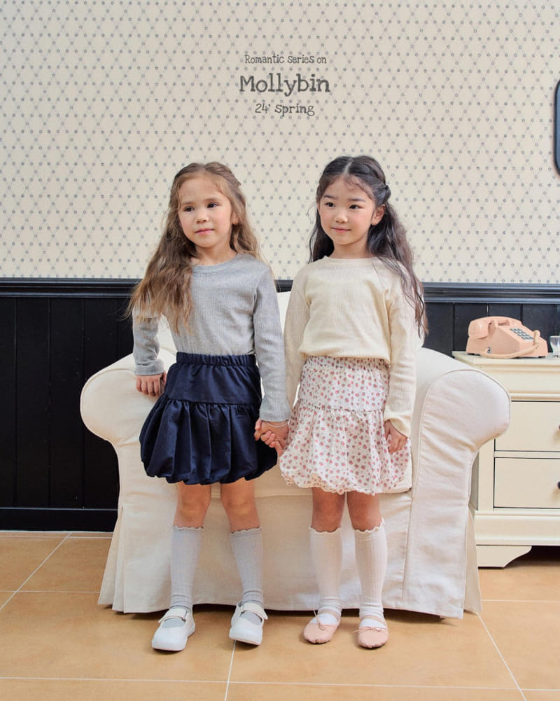 Mollybin - Korean Children Fashion - #kidsstore - Bubble Mini Skirt - 5