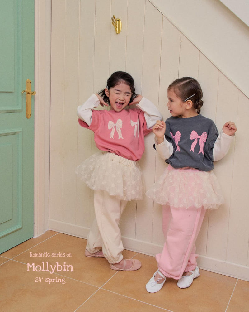 Mollybin - Korean Children Fashion - #kidzfashiontrend - Ribbon Tu Tu Joggr Pnats - 10