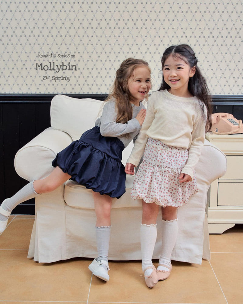 Mollybin - Korean Children Fashion - #kidzfashiontrend - Bubble Mini Skirt - 6