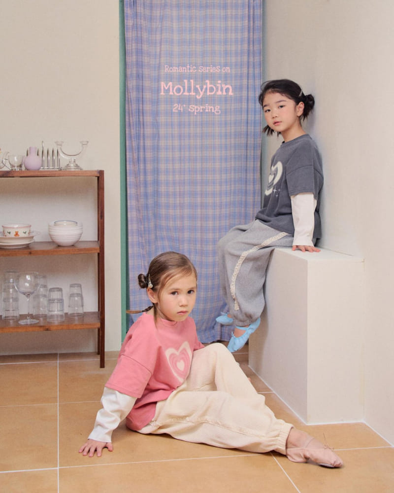 Mollybin - Korean Children Fashion - #littlefashionista - Layered Heart Tee - 10