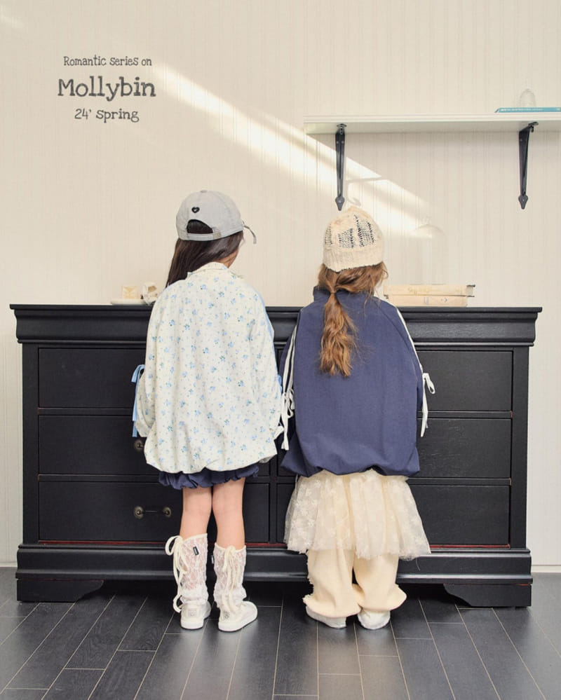 Mollybin - Korean Children Fashion - #littlefashionista - Ribbon Wind Jumper With Mon - 9