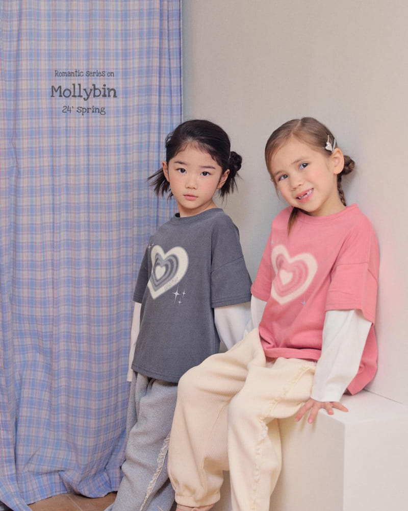 Mollybin - Korean Children Fashion - #magicofchildhood - Layered Heart Tee - 11