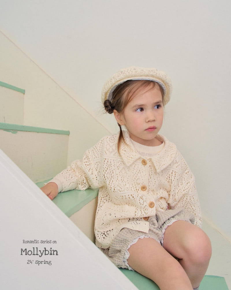 Mollybin - Korean Children Fashion - #magicofchildhood - Lace Label Cardigan - 10