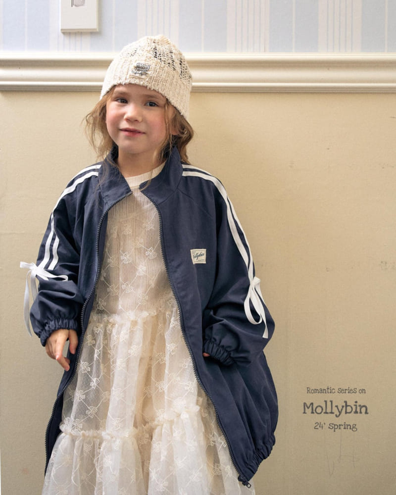 Mollybin - Korean Children Fashion - #minifashionista - Ribbon Wind Jumper With Mon - 11