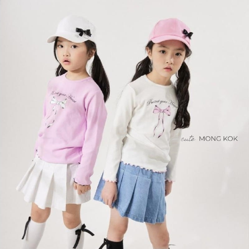 Mong Kok - Korean Children Fashion - #fashionkids - Ribbon Terry Tee