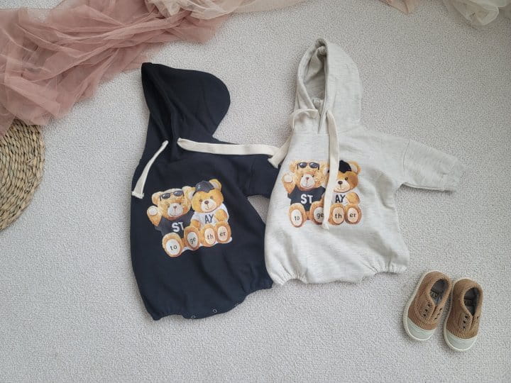 Moran - Korean Baby Fashion - #babyclothing - Together Hoody Body Suit