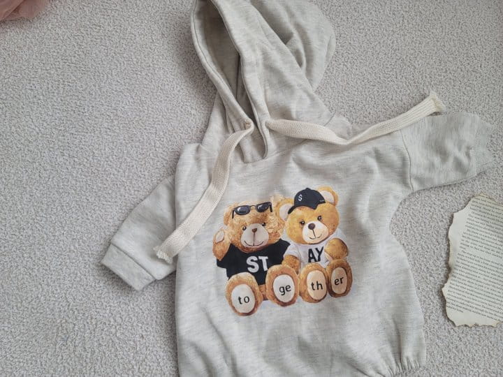 Moran - Korean Baby Fashion - #babyoutfit - Together Hoody Body Suit - 9