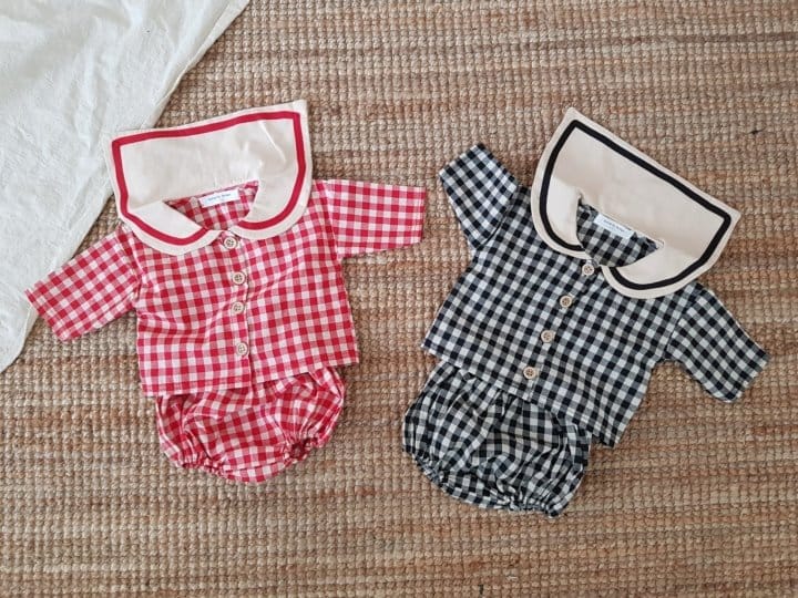 Moran - Korean Baby Fashion - #babyoutfit - Sera Top Bottom Set