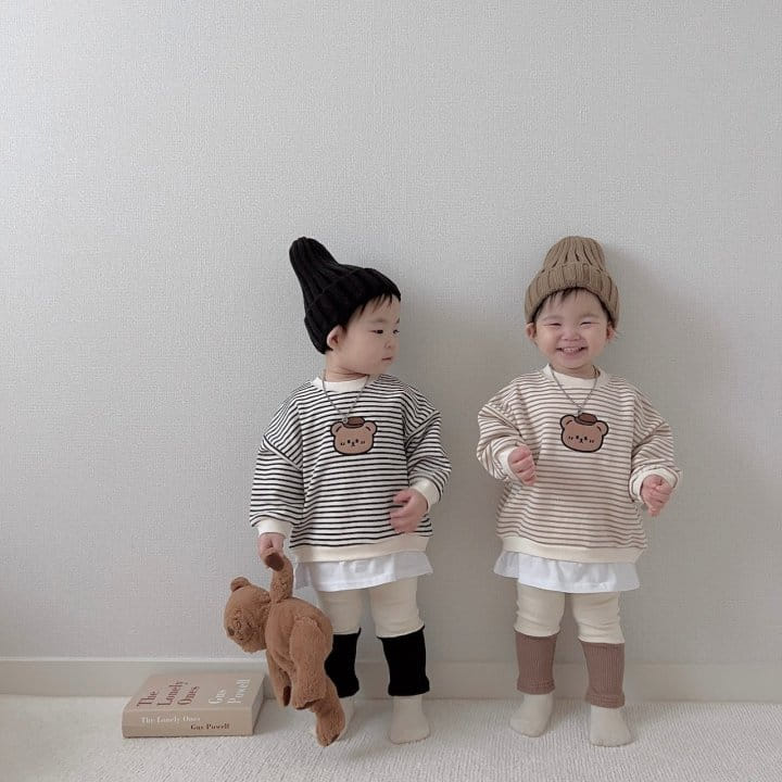 Moran - Korean Children Fashion - #Kfashion4kids - Hats Bear Top Bottom Set