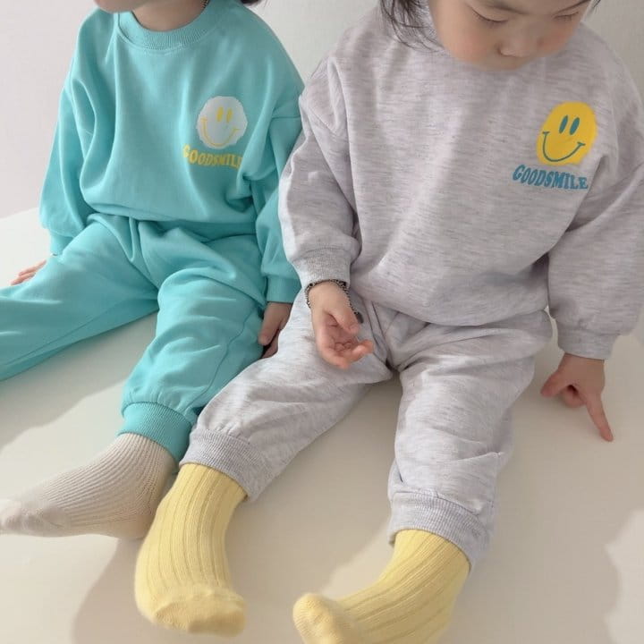 Moran - Korean Children Fashion - #Kfashion4kids - Good Smile Top Bottom Set - 10