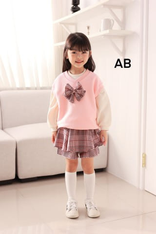 Muy Bien - Korean Children Fashion - #childrensboutique - Ribbon V-Neck Vest - 2