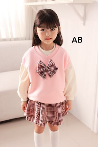 Muy Bien - Korean Children Fashion - #kidzfashiontrend - Ribbon V-Neck Vest - 8