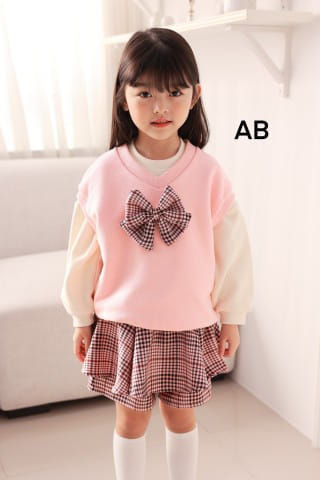 Muy Bien - Korean Children Fashion - #littlefashionista - Ribbon V-Neck Vest - 10