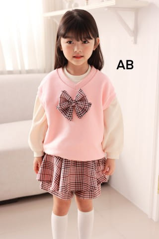 Muy Bien - Korean Children Fashion - #minifashionista - Ribbon V-Neck Vest - 12