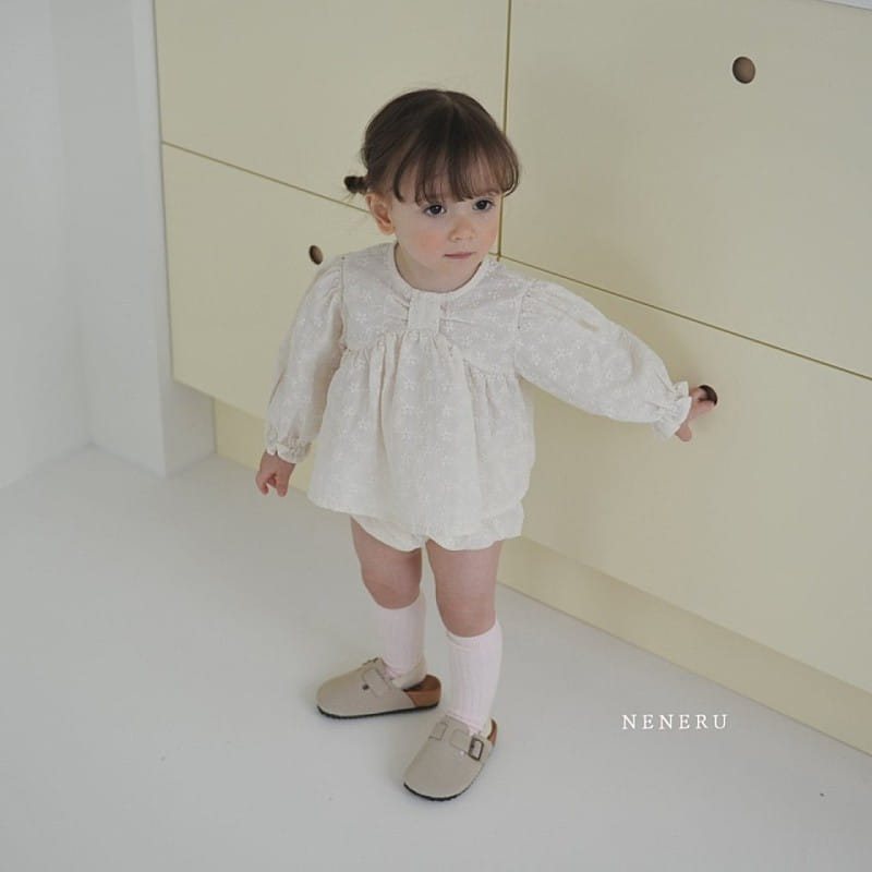 Neneru - Korean Baby Fashion - #babyoninstagram - Coco Ribbon Top Bottom Set - 6