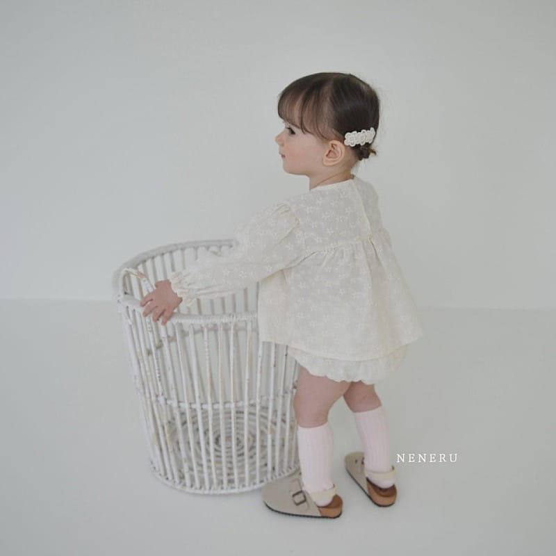 Neneru - Korean Baby Fashion - #babyootd - Coco Ribbon Top Bottom Set - 7