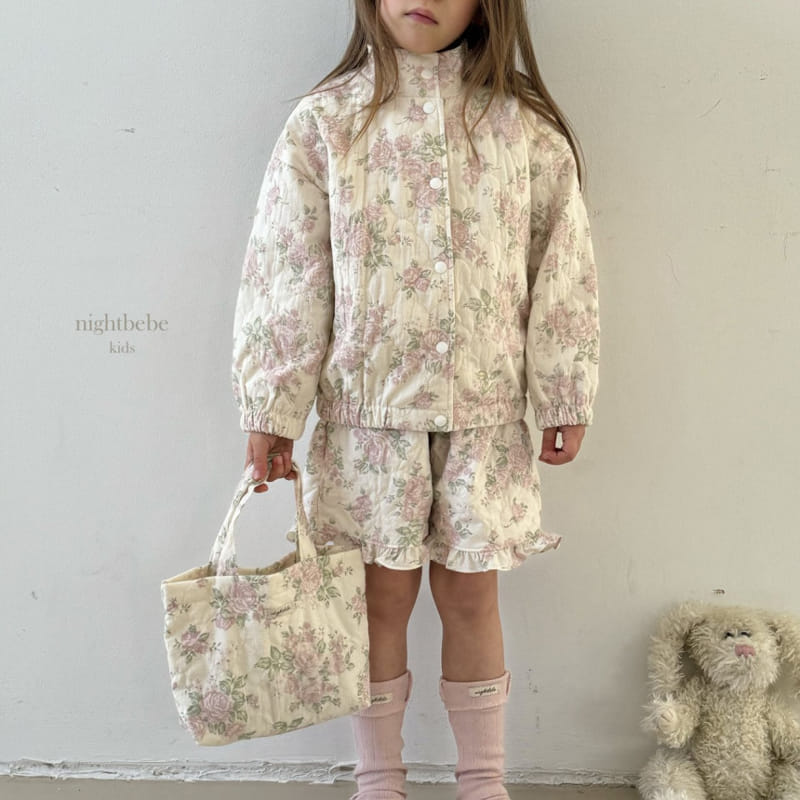 Night Bebe - Korean Children Fashion - #designkidswear - Rose Quilting Bag - 3