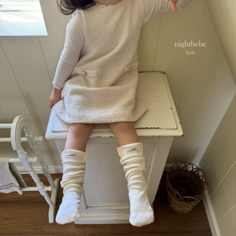 Night Bebe - Korean Children Fashion - #designkidswear - Nanette Knee Socks - 2