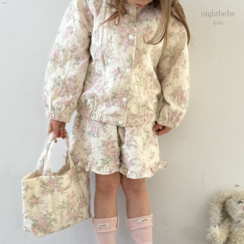 Night Bebe - Korean Children Fashion - #designkidswear - Rose Quilting Bag - 4