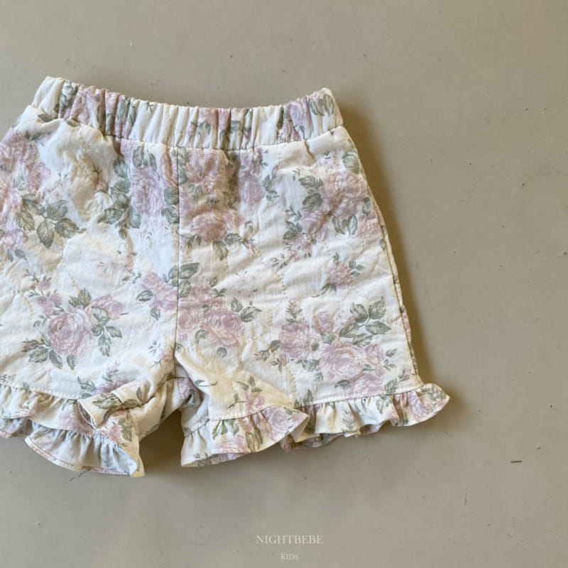 Night Bebe - Korean Children Fashion - #kidsshorts - Rose Quilting Shorts - 7