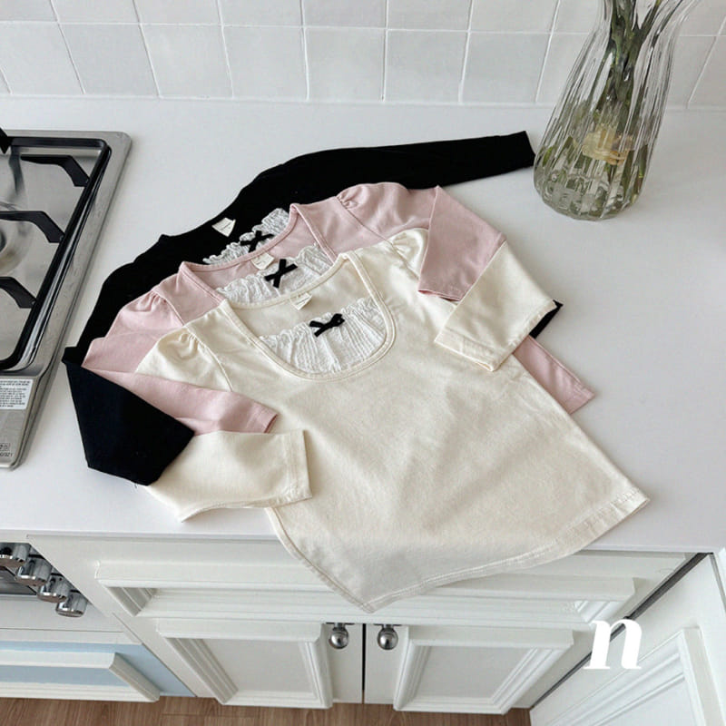 Ninibello - Korean Children Fashion - #childofig - Chloe Ribbon Tee - 7