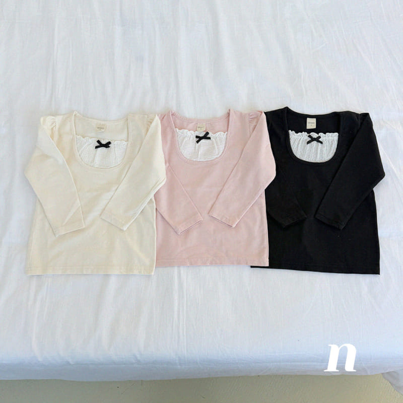 Ninibello - Korean Children Fashion - #discoveringself - Chloe Ribbon Tee - 10