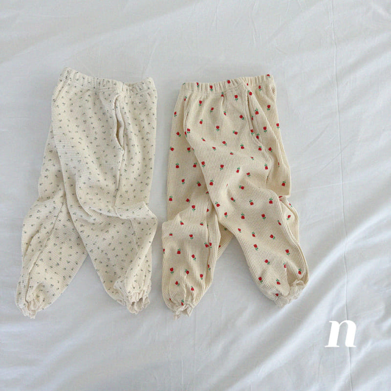 Ninibello - Korean Children Fashion - #discoveringself - Flower Waffle Pants 